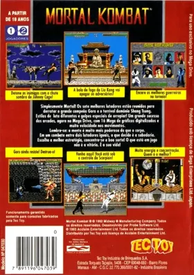 Mortal Kombat (World) (v1 box cover back